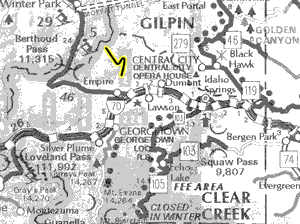 Bill Moore Lake map - area