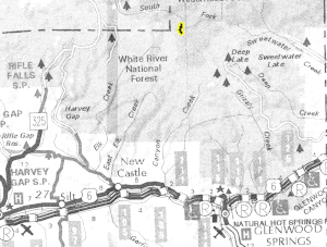 Blair Mountain Overlook map - area