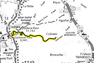 Cordova Pass map - area
