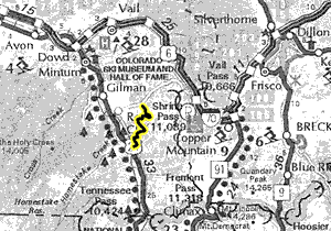 McAllister Gulch map - area