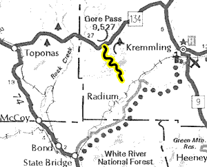 Radium map - area