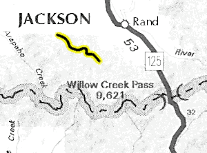 Rock Creek NP map - area