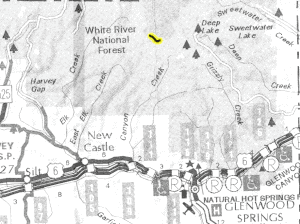 Adams Lake map - area