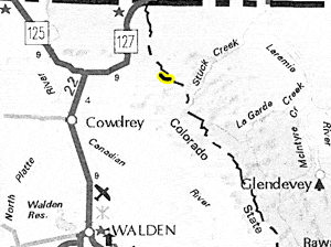Bow Ridge map - area