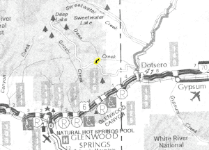 Deep Creek Overlook map - area