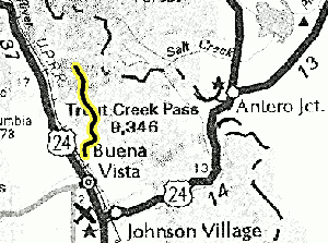 Fourmile Creek map - area