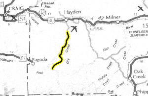 Routt County 37, Height Divide map - area