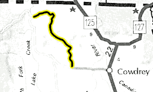Independence Mountain map - area
