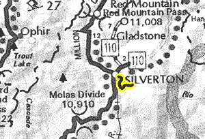Kendall Gulch map - area