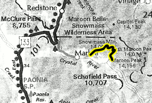 Lead King Basin map - area