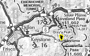 Warden Gulch map - area