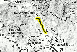 Washington Gulch map - area