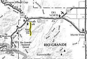 Willow Creek map - area